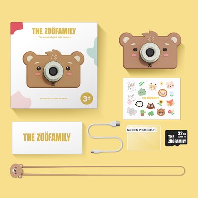 Digitale kindercamera - Zoo Friends bear