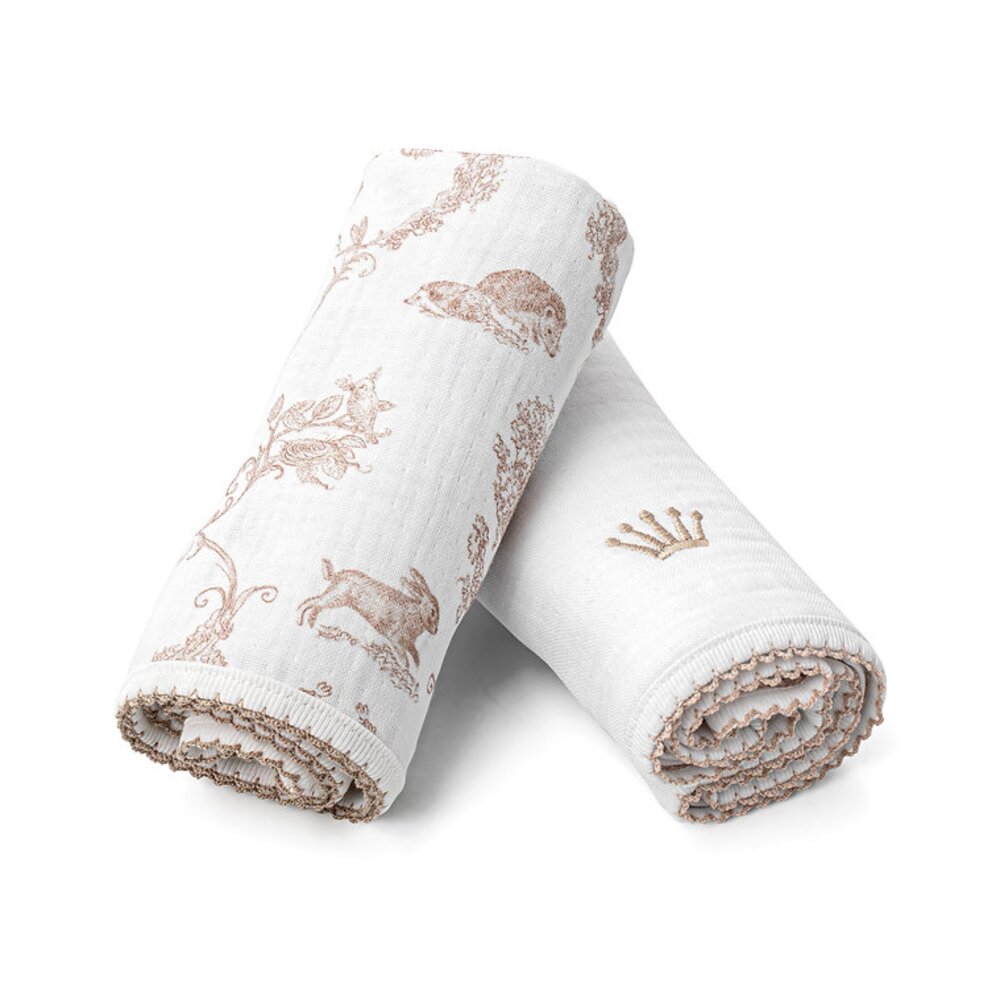 Tetradoeken (2 stukes) 70x70 cm Ethnic white