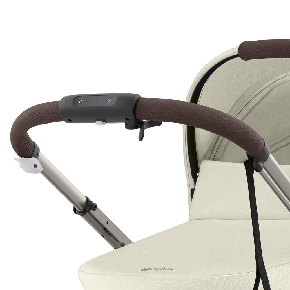 e-Gazelle S Bundel: kinderwagen + reiswieg + Cloud G i-Size + adapters + Base G i-Size Almond beige