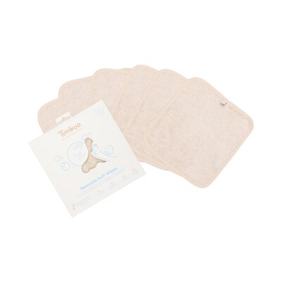 Herbruikbare doekjes 20x20cm (6 stuks) Frosted Almond Herbruikbare doekjes 20x20cm (6 stuks) Frosted Almond