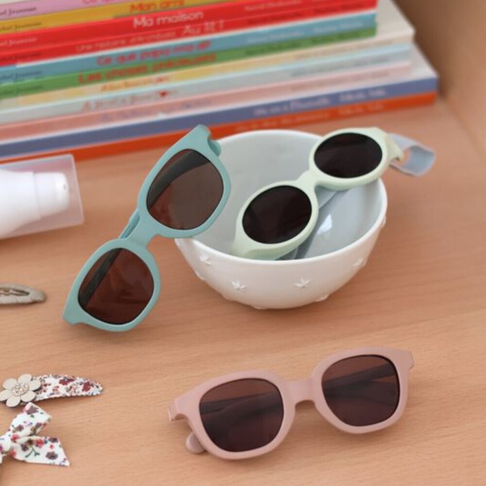 Zonnebril 9-24 maanden vierkant Lucky Sorbet