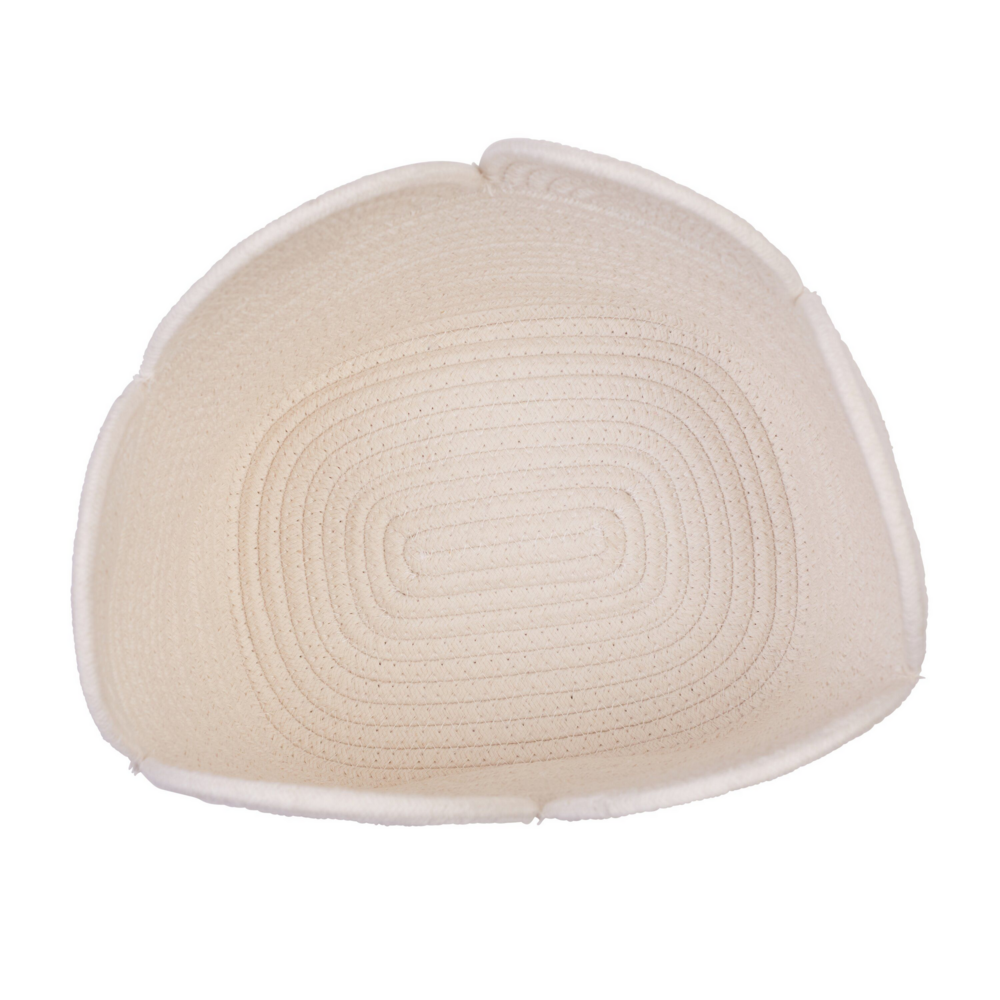Opbergmand - 30x20x15 Cm Flower ecru