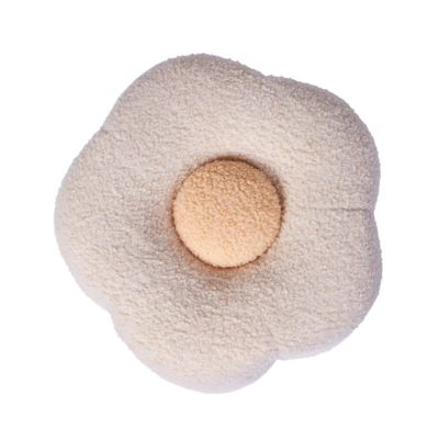 Flower Poef + toybox Off white