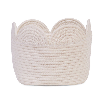 Opbergmand - 30x20x15 Cm Flower ecru