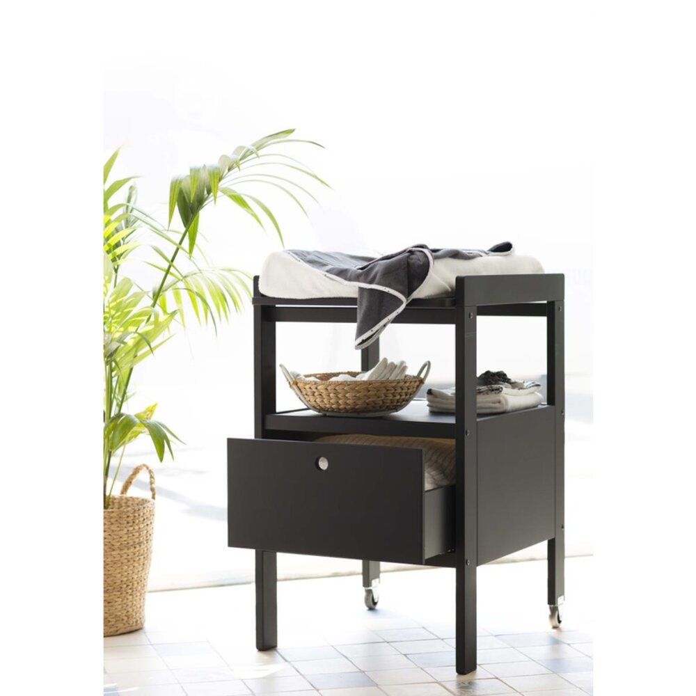 Verzorgingstafel Cindy 2 + Lade Black