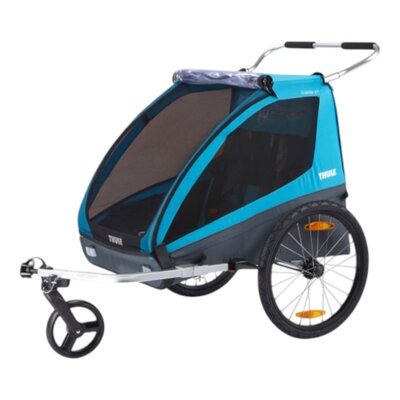 Fietskar Coaster 2 XT bike trailer+stroll Blue