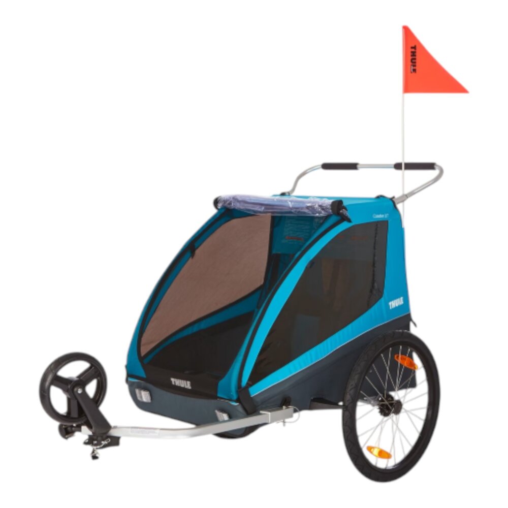Fietskar Coaster 2 XT bike trailer+stroll Blue