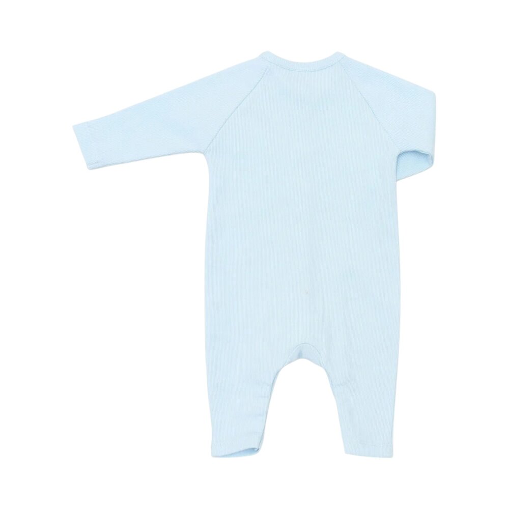 Babypakje zonder voetjes Ollie rib Baby blue