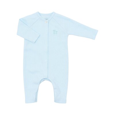 Babypakje zonder voetjes Ollie rib Baby blue