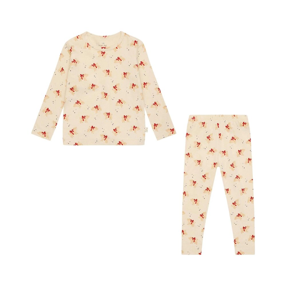 Basic blouse/pants set Marzipan