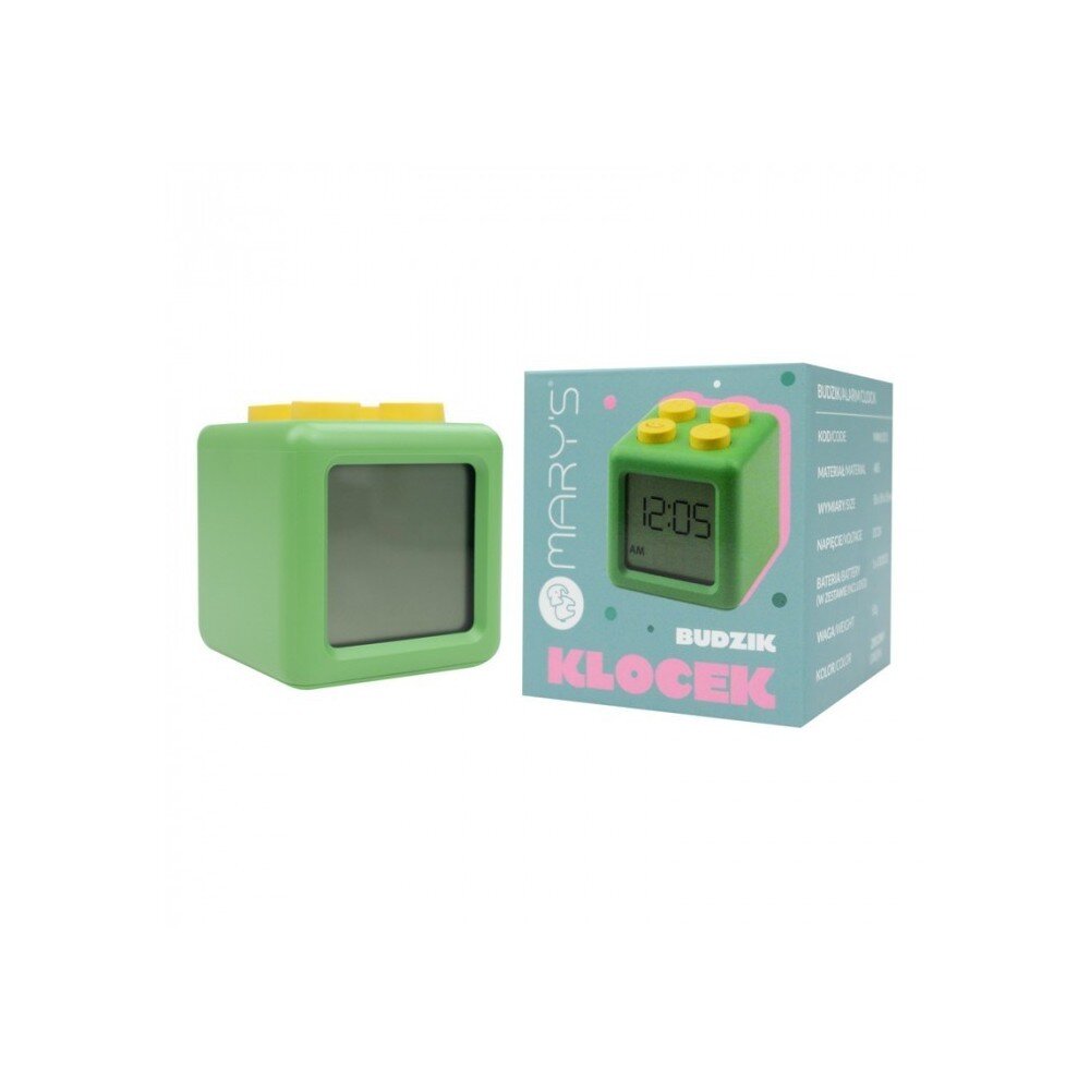 Alarm Clock- Block Green