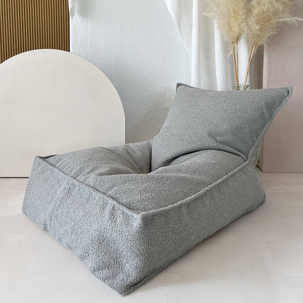 Zitzak Beanbag Bouclé Grey