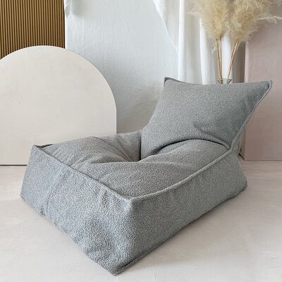 Zitzak Beanbag Bouclé Grey