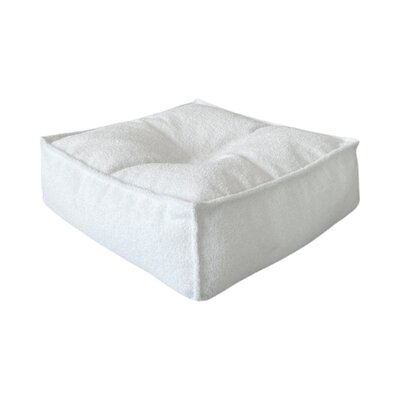 Kinderpoef Ottoman Bouclé White