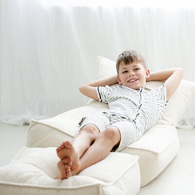 Kinderpoef Ottoman Bouclé Cream