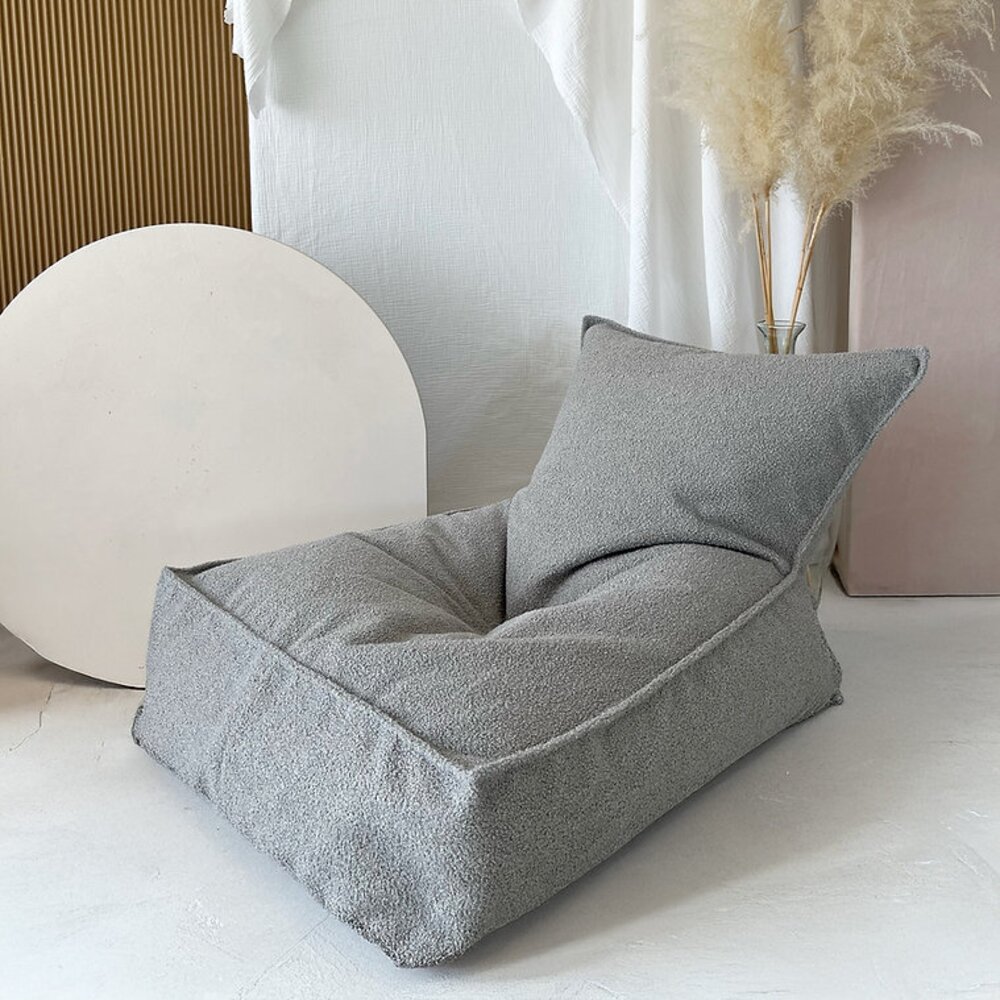 Zitzak Beanbag Bouclé Grey