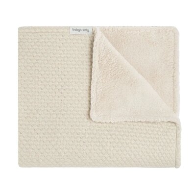 Wiegdeken teddy Sky Warm linen