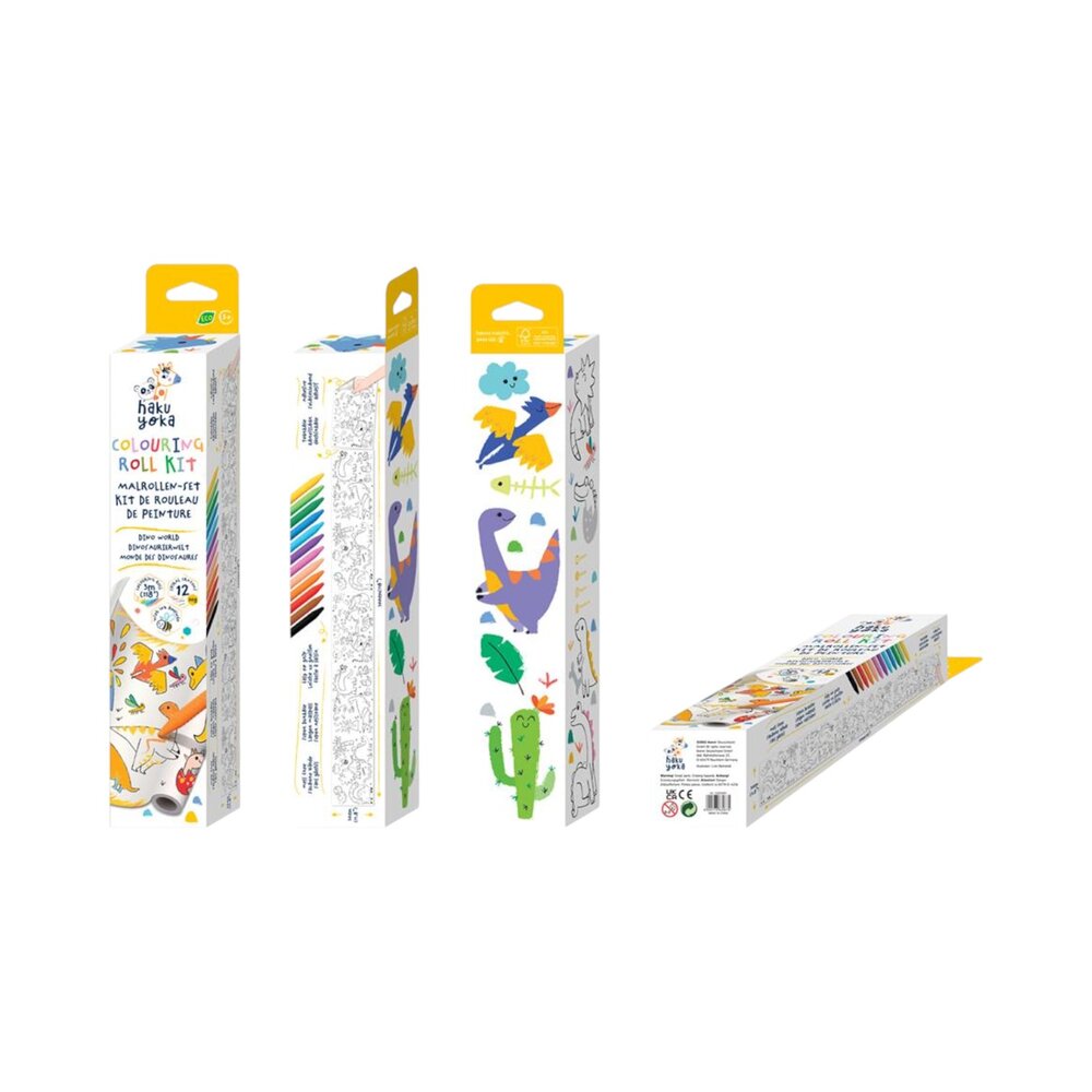 Kleurrol kit Dino wereld