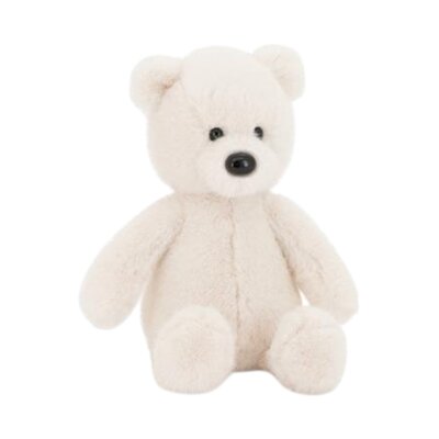 Teddybeer 25cm zittend Wit