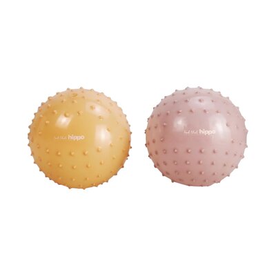 Set van 2 sensorische ballen - Rozebruin & roodbruin