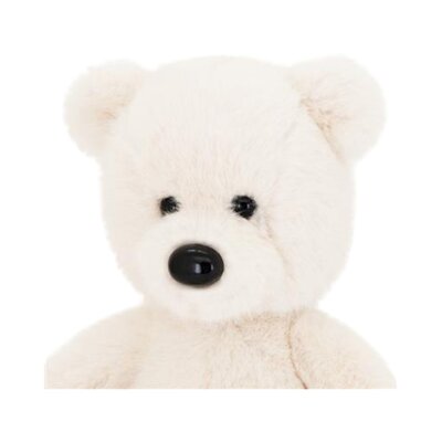 Teddybeer 25cm zittend Wit