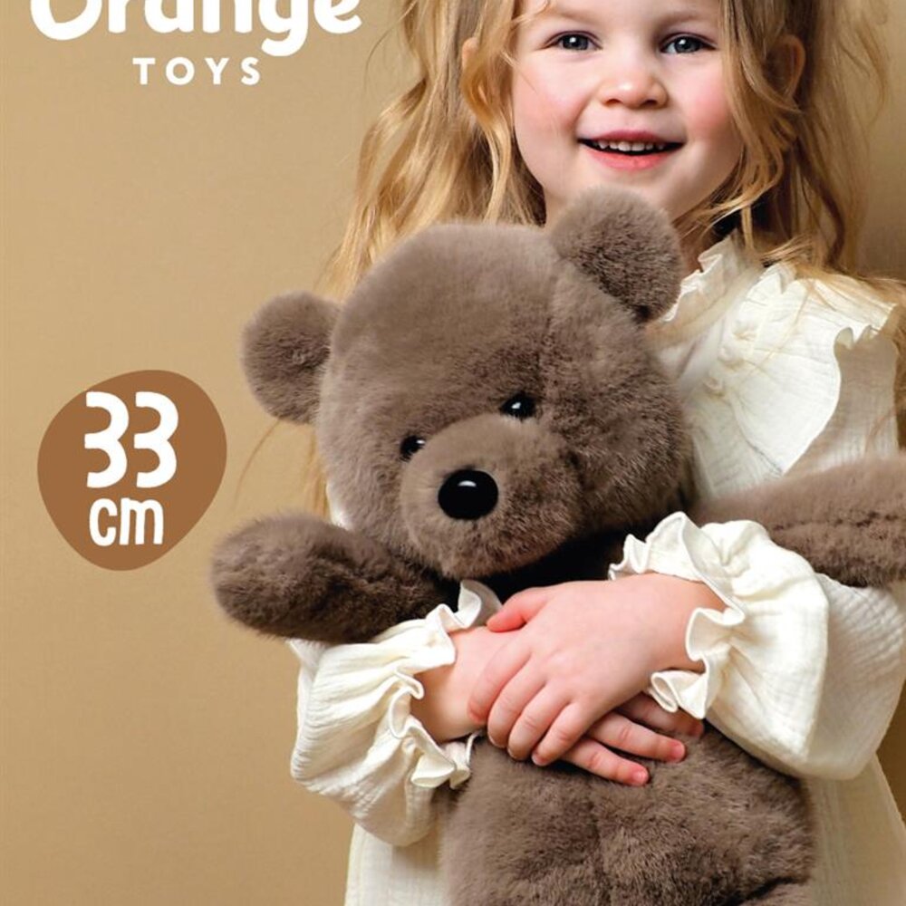 Teddybeer 33cm zittend Moka