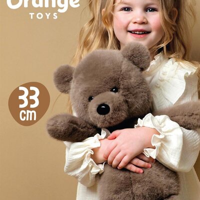 Teddybeer 33cm zittend Moka