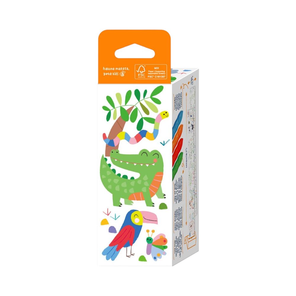 Mini kleurrol kit - Safari