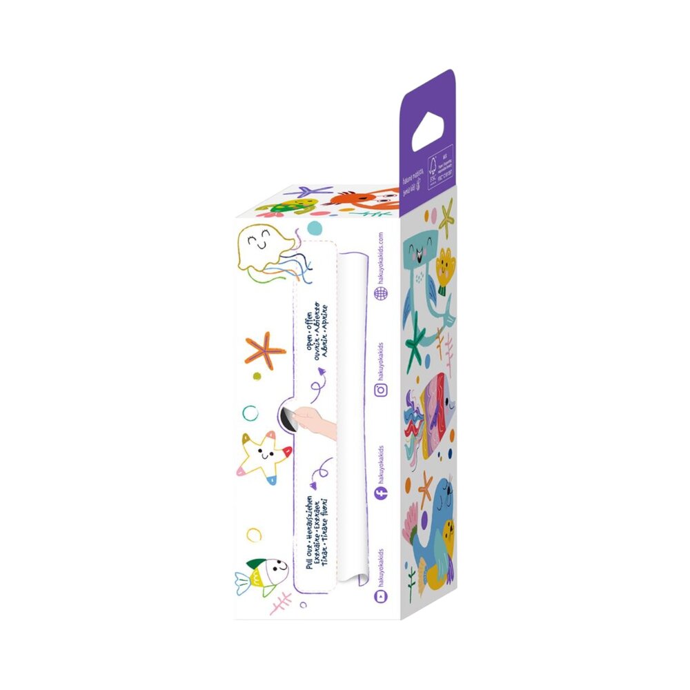 Mini kleurrol kit - Zeedieren
