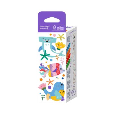 Mini kleurrol kit - Zeedieren