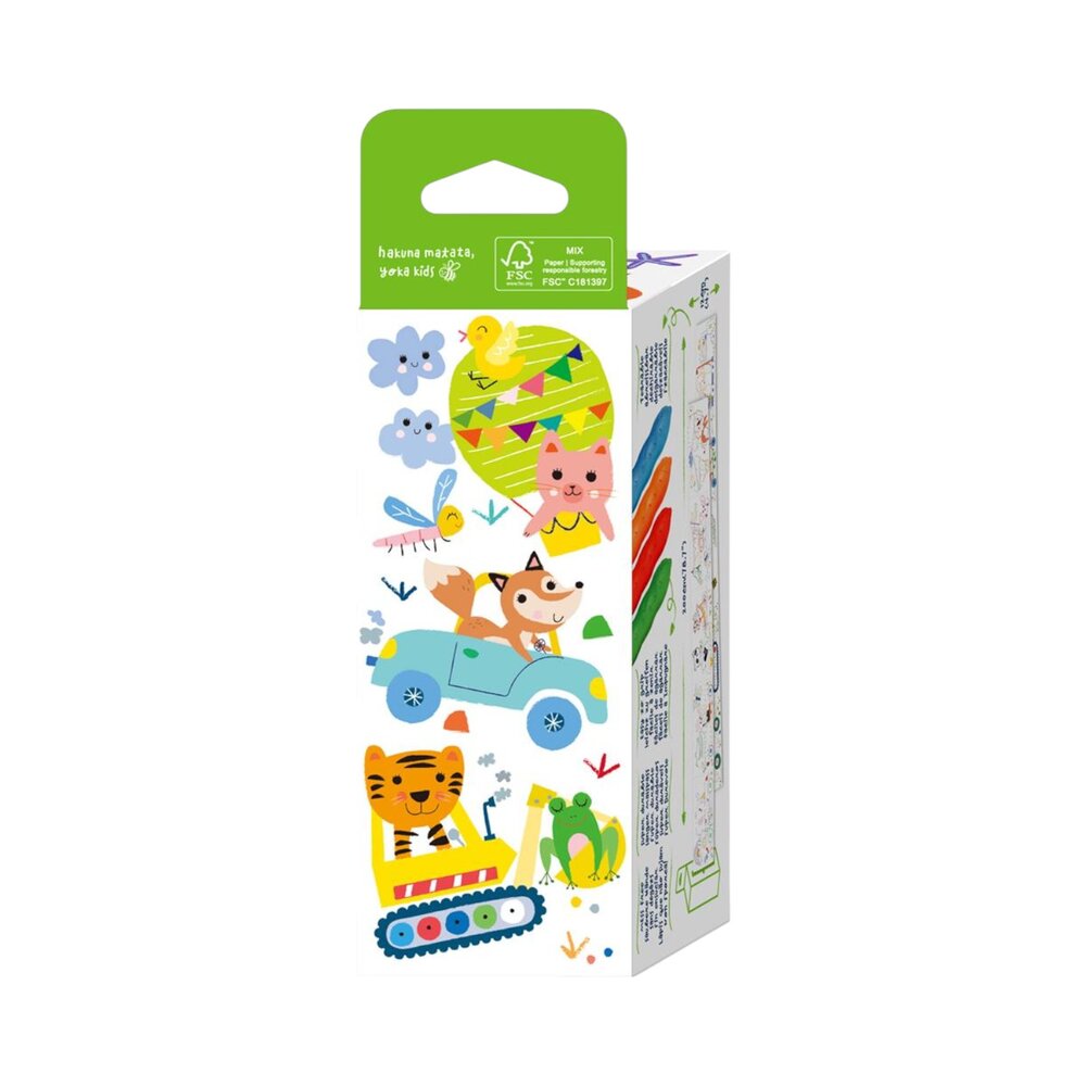 Mini kleurrol kit - Voertuigen