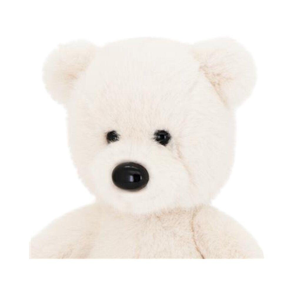Teddybeer 33cm zittend Wit