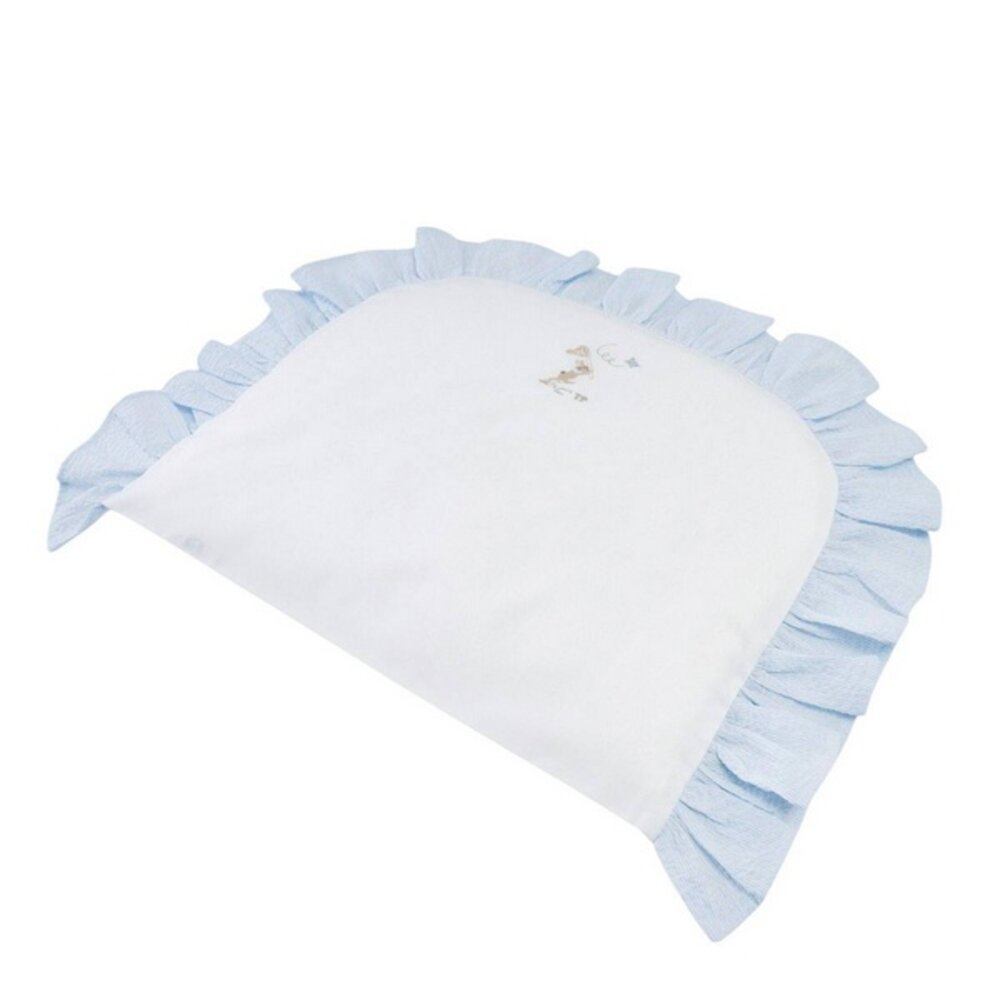 Donsovertrek wieg 80x70cm + sloop Blue garden party