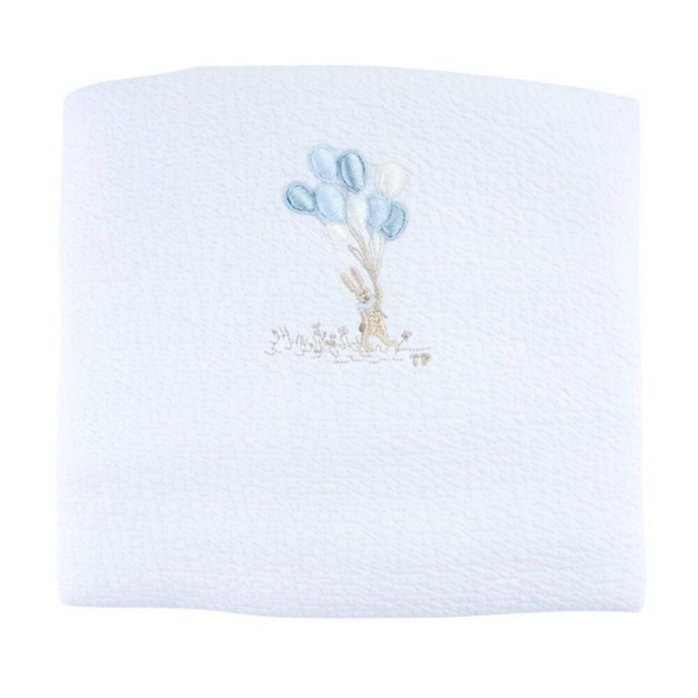Doopdeken 62x80cm - Jersey Blue garden party