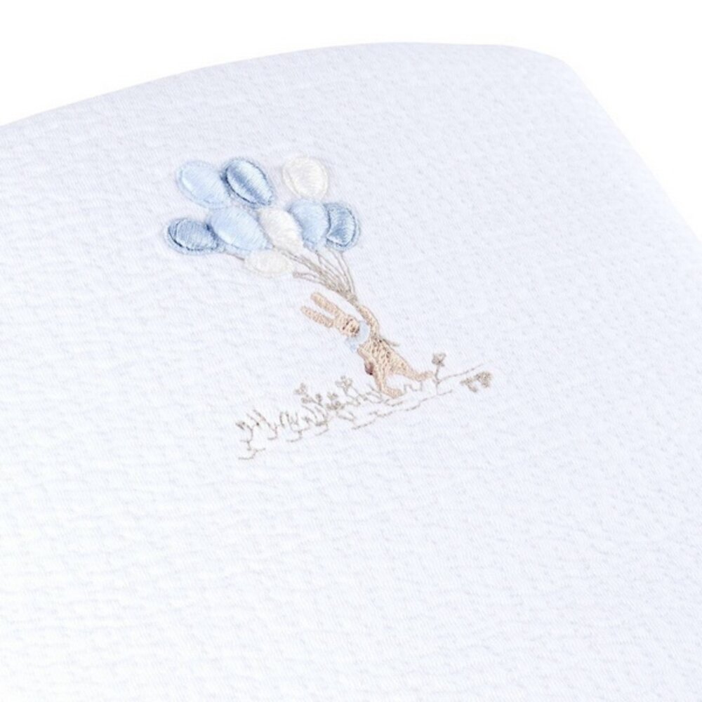 Doopdeken 62x80cm - Jersey Blue garden party