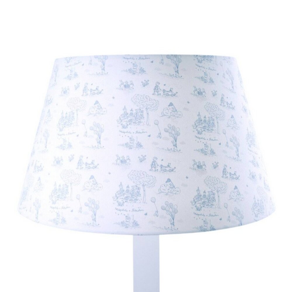 Grote lampenkap geprint Blue garden party