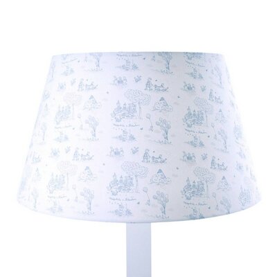Grote lampenkap geprint Blue garden party