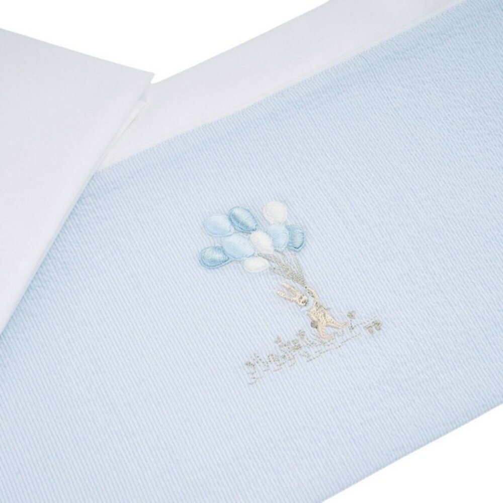 Laken bed 105x170cm + sloop Blue garden party