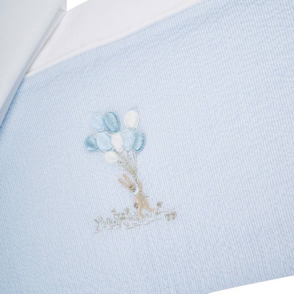Laken bed 105x170cm + sloop Blue garden party
