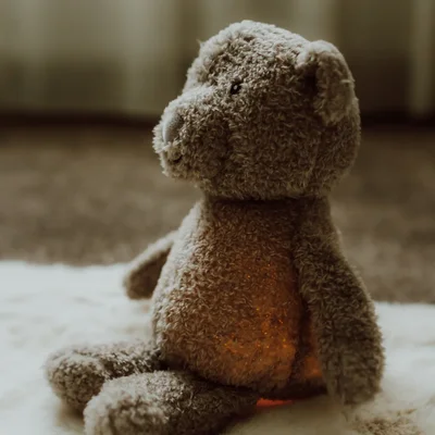 Plush nachtlamp Lou Grey