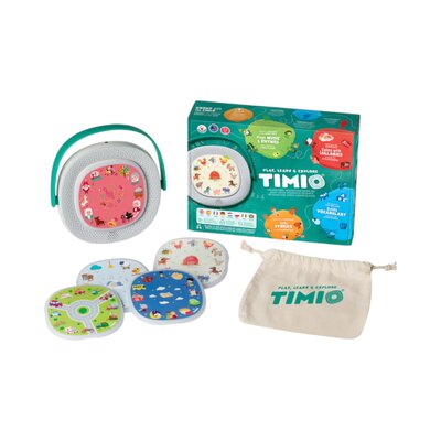 Timio player + 5 discs oplaadbaar