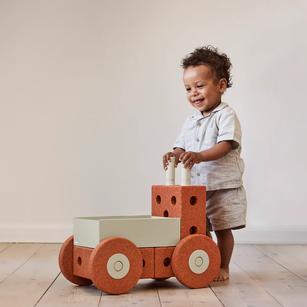 3-in-1 babywalker Burnt Orange / Dusty Green