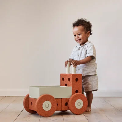 3-in-1 babywalker Burnt Orange / Dusty Green