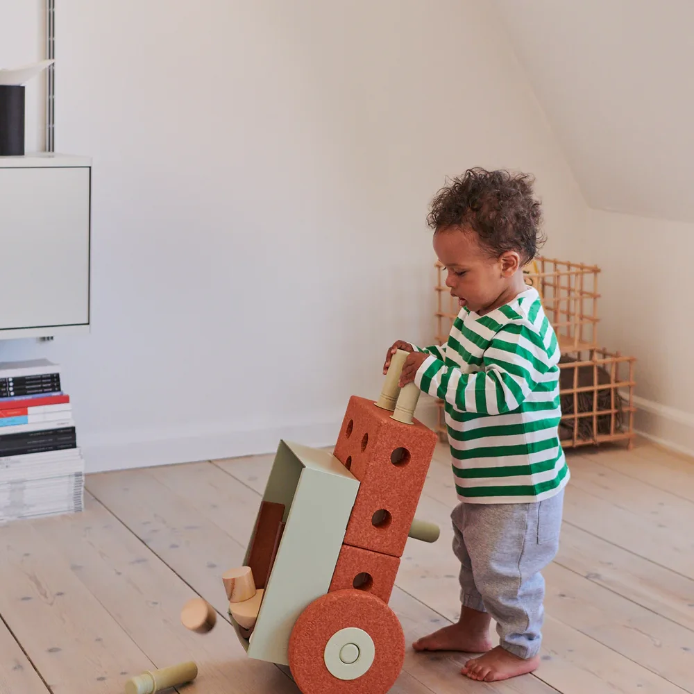 3-in-1 babywalker Burnt Orange / Dusty Green