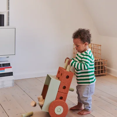 3-in-1 babywalker Burnt Orange / Dusty Green