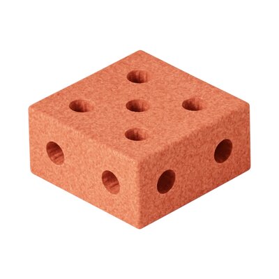 Blokken vierkant Burnt Orange