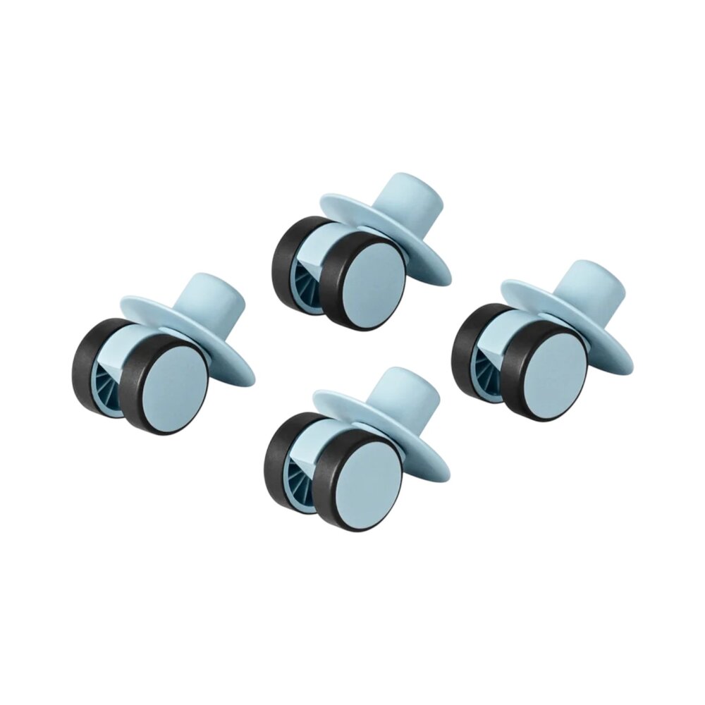 Zwenkwielen 4x Sky Blue
