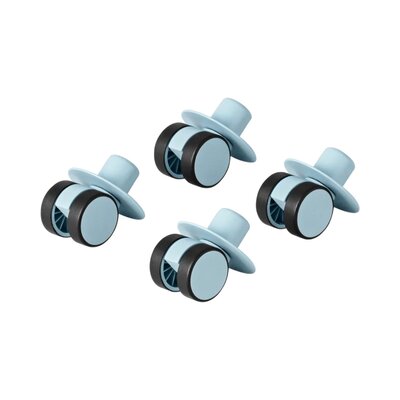 Zwenkwielen 4x Sky Blue