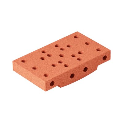 Blokken gebogen basis Burnt Orange
