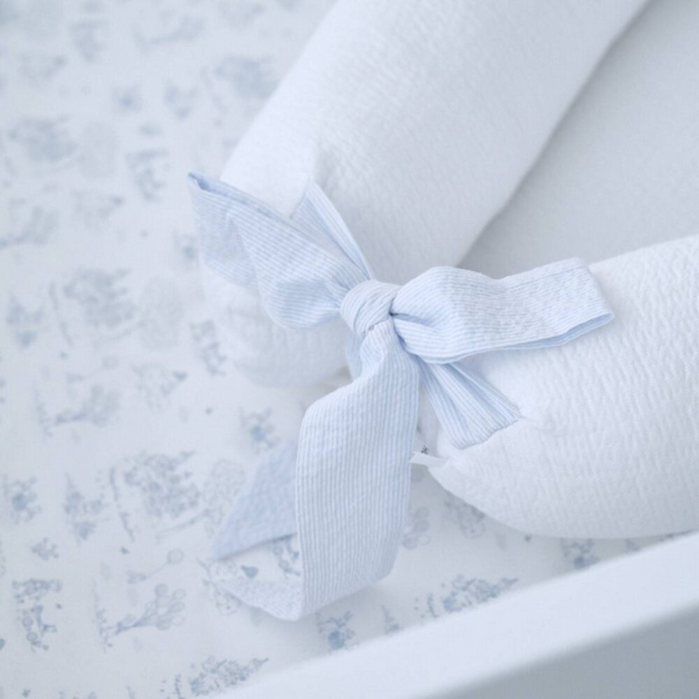 Baby slaapnestje - Gewafeld Blue garden party